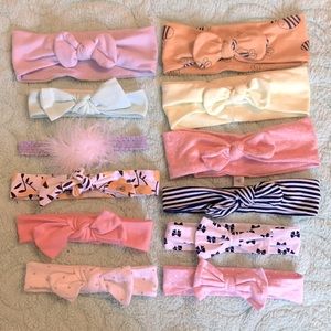 12 baby/toddler girl headband LOT